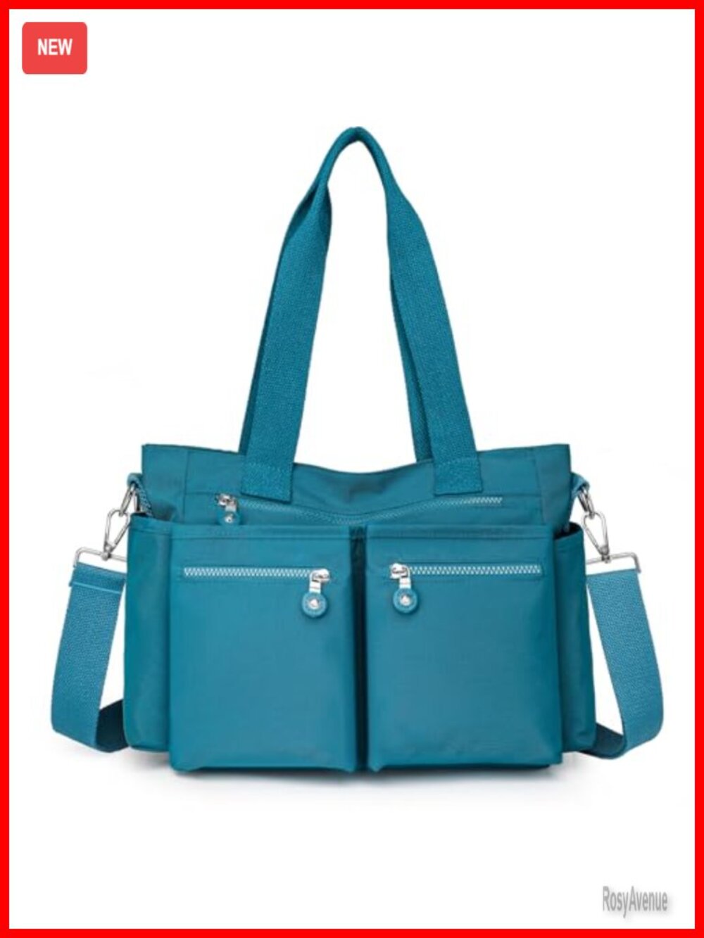 Lamprod Nylon Crossbody Tote Bag Multi-Pocket Women Work